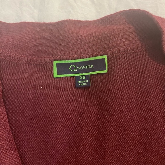 CWonder pullover, wine colored sweater. Size XS - Picture 5 of 8